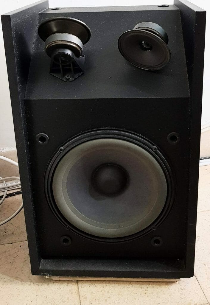 bose speaker exposed components and woofer